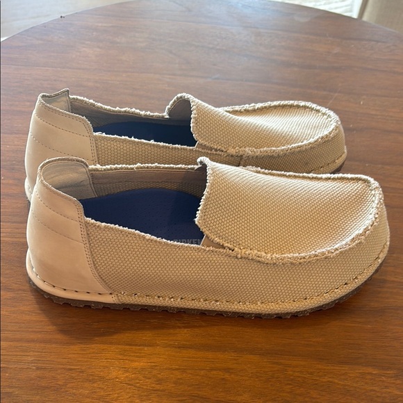 NWOT Birkenstock Utti Textile Light Tan Slip-On Loafers 42 - Picture 2 of 6